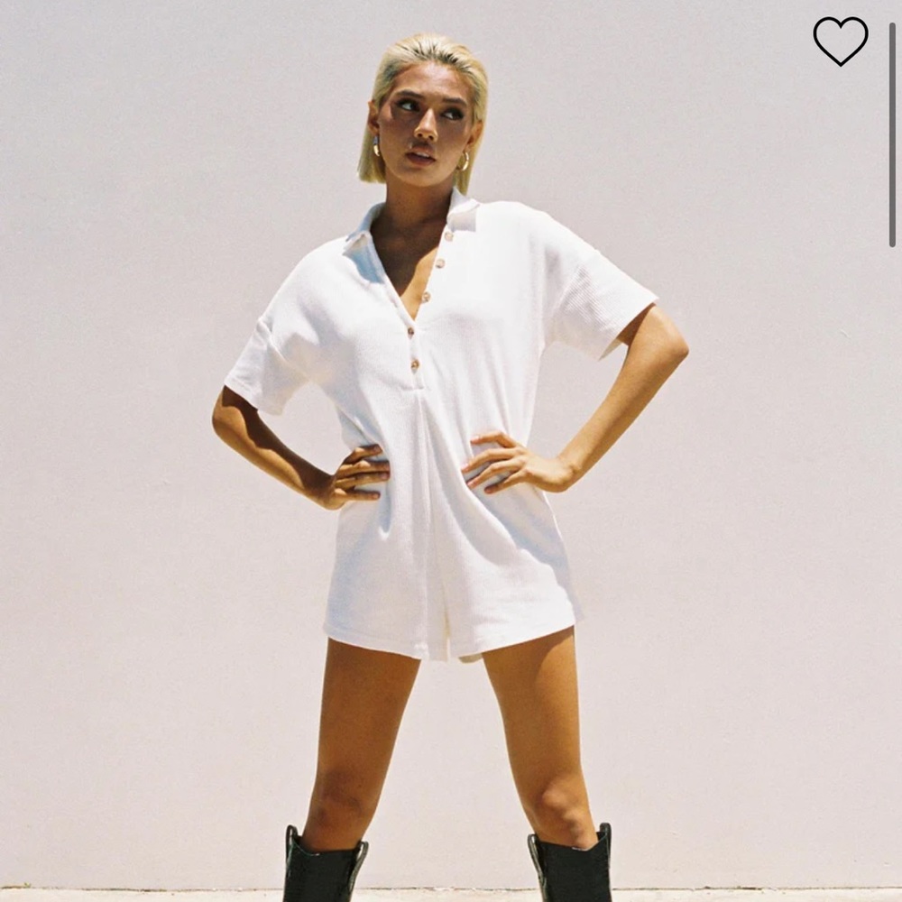 PRINCESS POLLY KEGAN ROMPER white